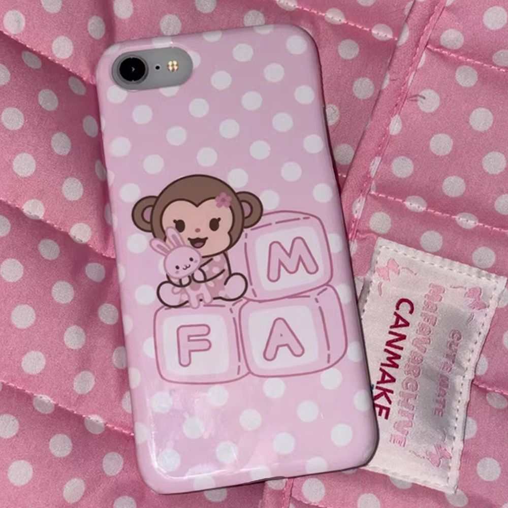 Korean Cartoon Sweet Pink Cute - Phone Cases Polka Dot บทวิจารณ์และราคา