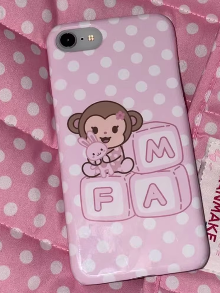 Korean Cartoon Sweet Pink Cute - Phone Cases Polka Dot บทวิจารณ์และราคา