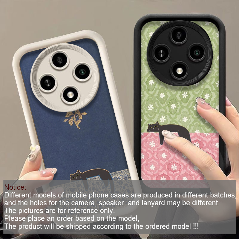 Artistic Cute Black Cat Stripe - Phone Cases Cat บทวิจารณ์และราคา