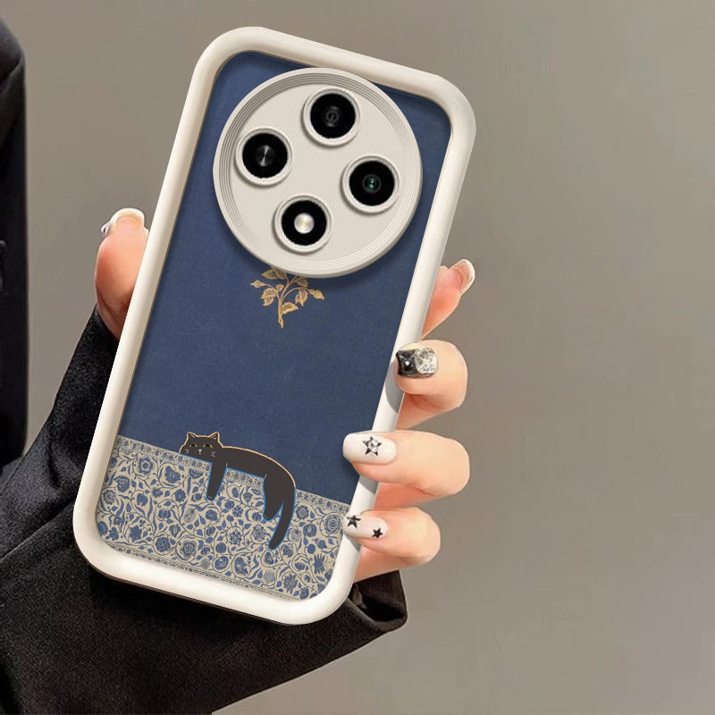 Artistic Cute Black Cat Stripe - Phone Cases Cat บทวิจารณ์และราคา