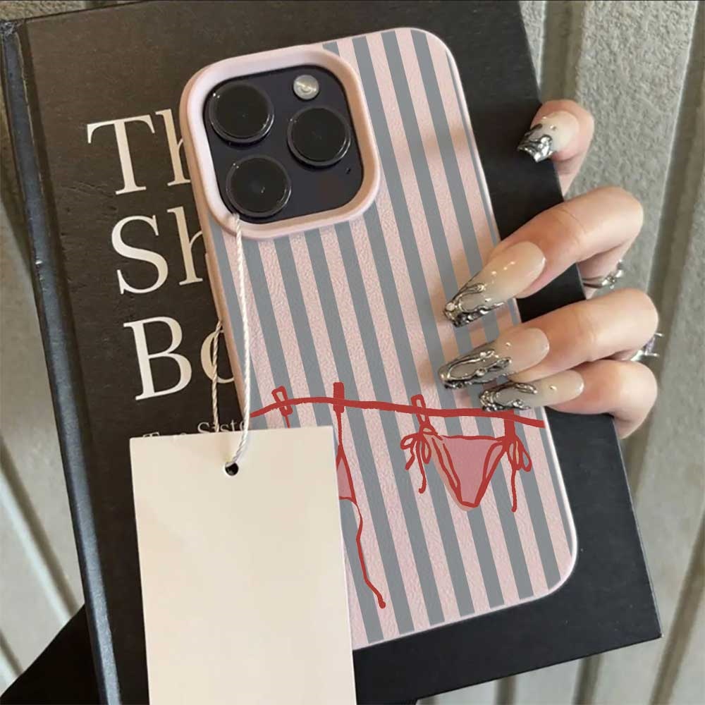 Blue White Striped Bikini Phon - Phone Cases Blue บทวิจารณ์และราคา