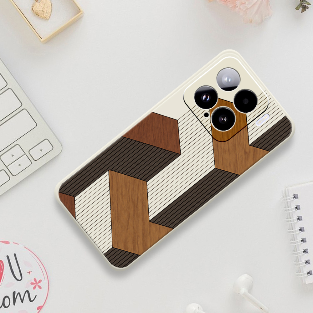 Geometric Style Wooden Phone C - Phone Cases Xiaomi 15 บทวิจารณ์และราคา