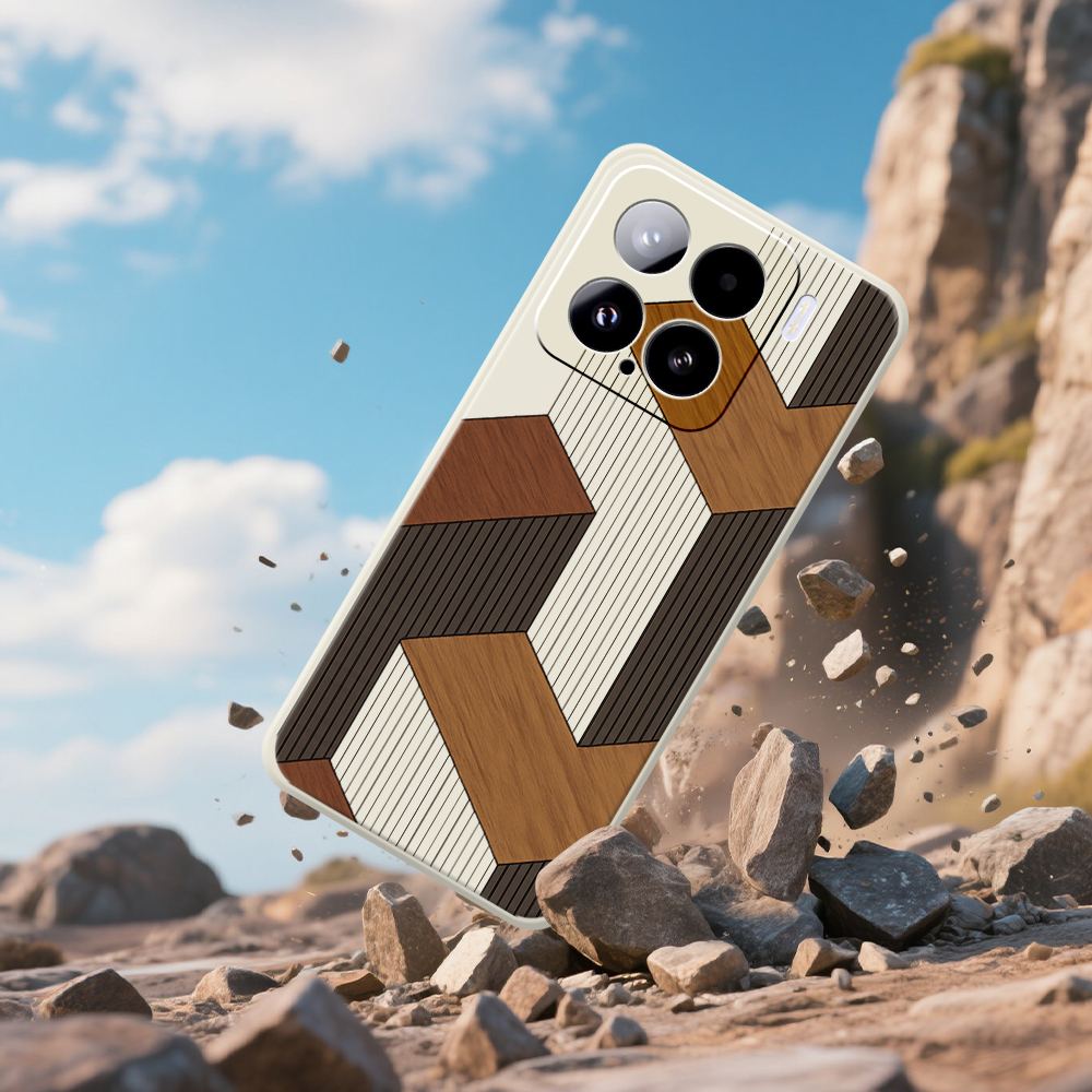 Geometric Style Wooden Phone C - Phone Cases Xiaomi 15 บทวิจารณ์และราคา