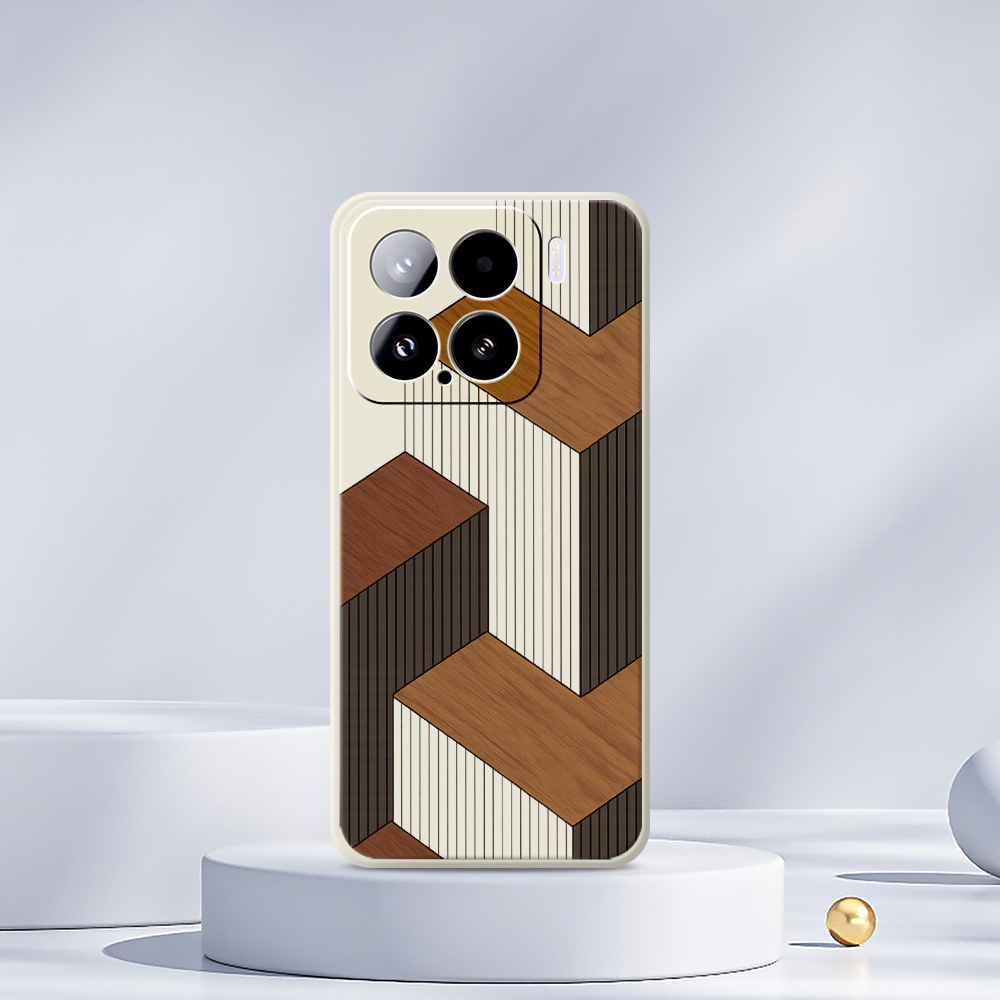 Geometric Style Wooden Phone C - Phone Cases Xiaomi 15 บทวิจารณ์และราคา