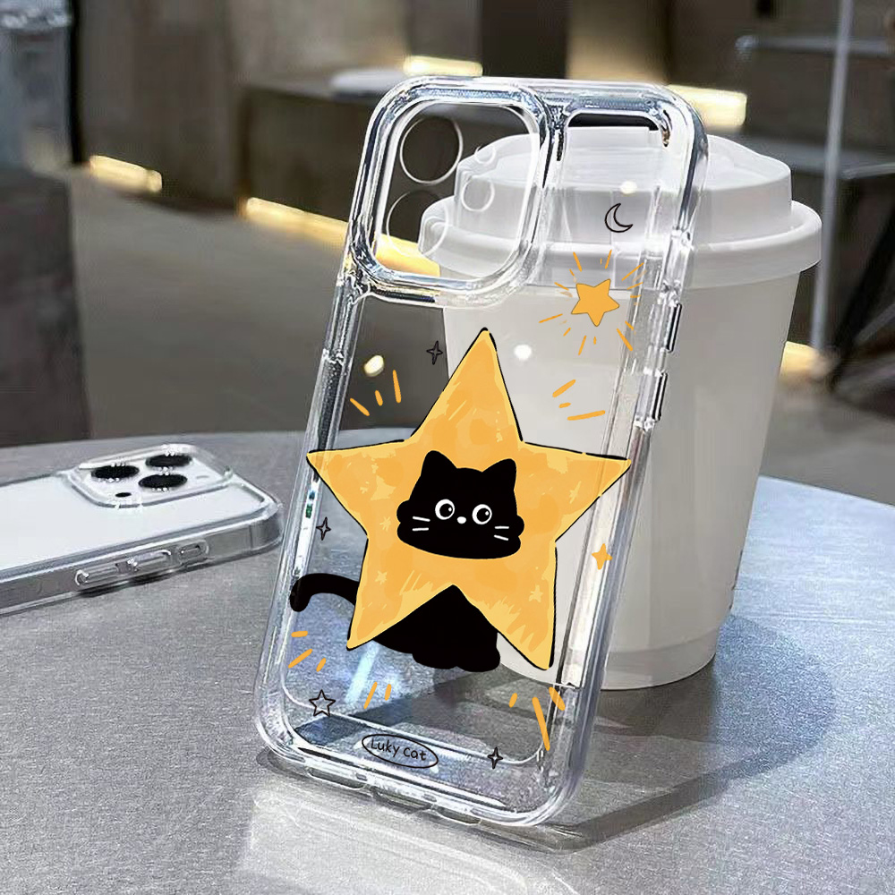 Cute Black Cat Phone Case For  - Phone Cases Cat บทวิจารณ์และราคา