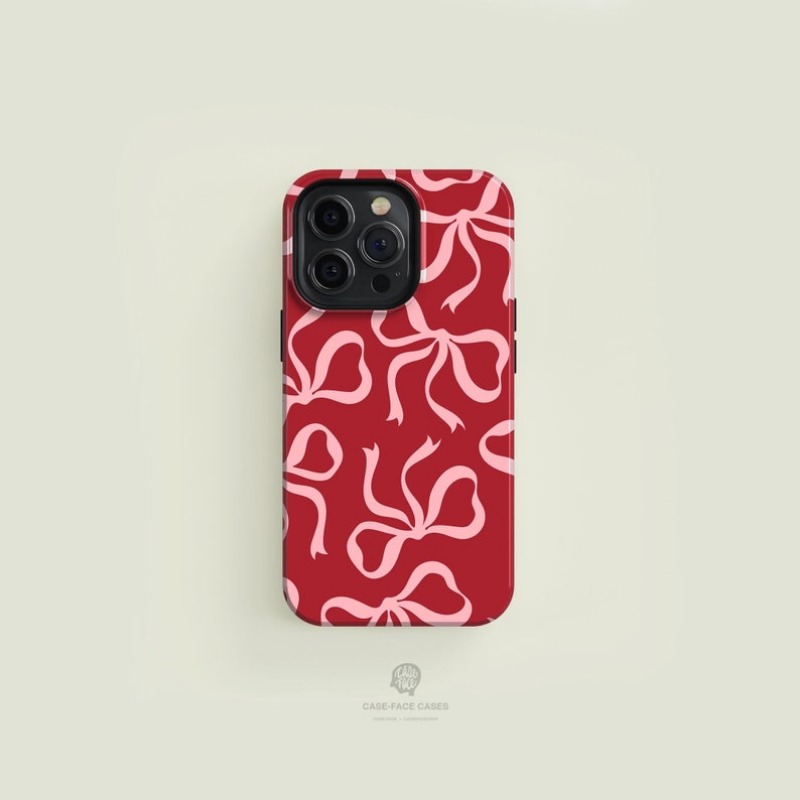 Pink Bows on Red Case For IPHO - Phone Cases Ysl บทวิจารณ์และราคา