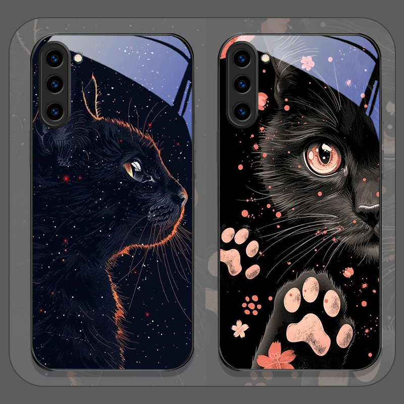 Black Personality Cool Cat Tem - Phone Cases Cat บทวิจารณ์และราคา
