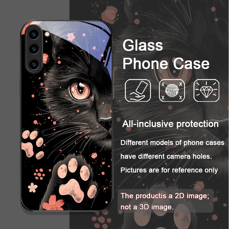 Black Personality Cool Cat Tem - Phone Cases Cat บทวิจารณ์และราคา