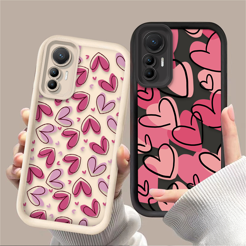 Cute Pink Love Heart Case for  - Phone Cases For Samsung S21 5G บทวิจารณ์และราคา