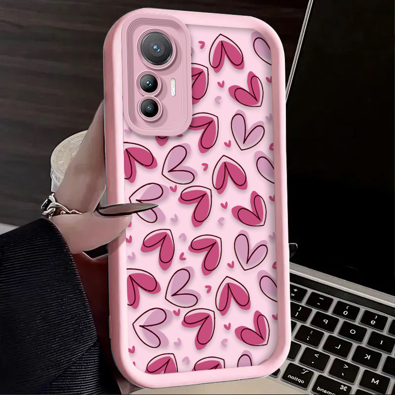 Cute Pink Love Heart Case for  - Phone Cases For Samsung S21 5G บทวิจารณ์และราคา