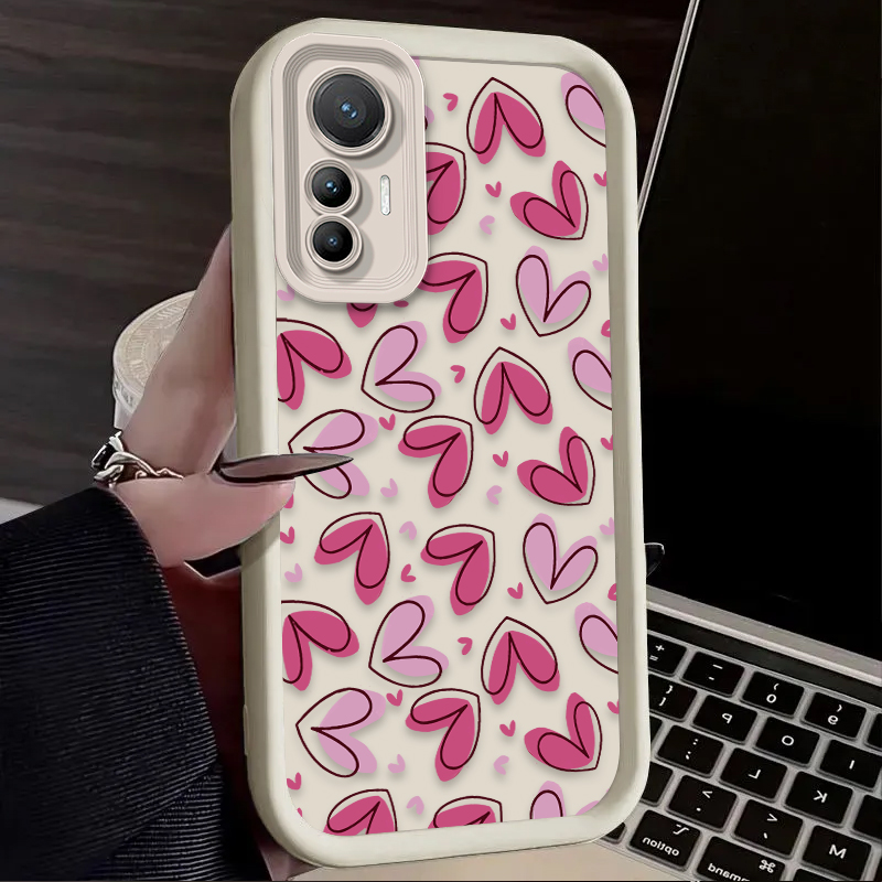 Cute Pink Love Heart Case for  - Phone Cases For Samsung S21 5G บทวิจารณ์และราคา