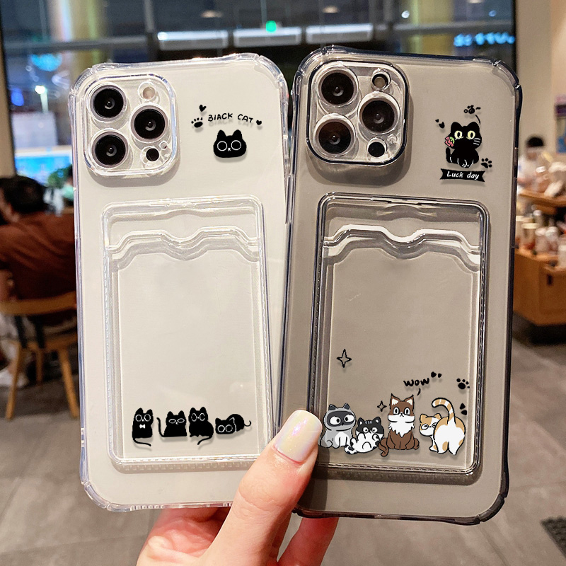 Cute Black Cat Phone Case For  - Phone Cases Cat บทวิจารณ์และราคา