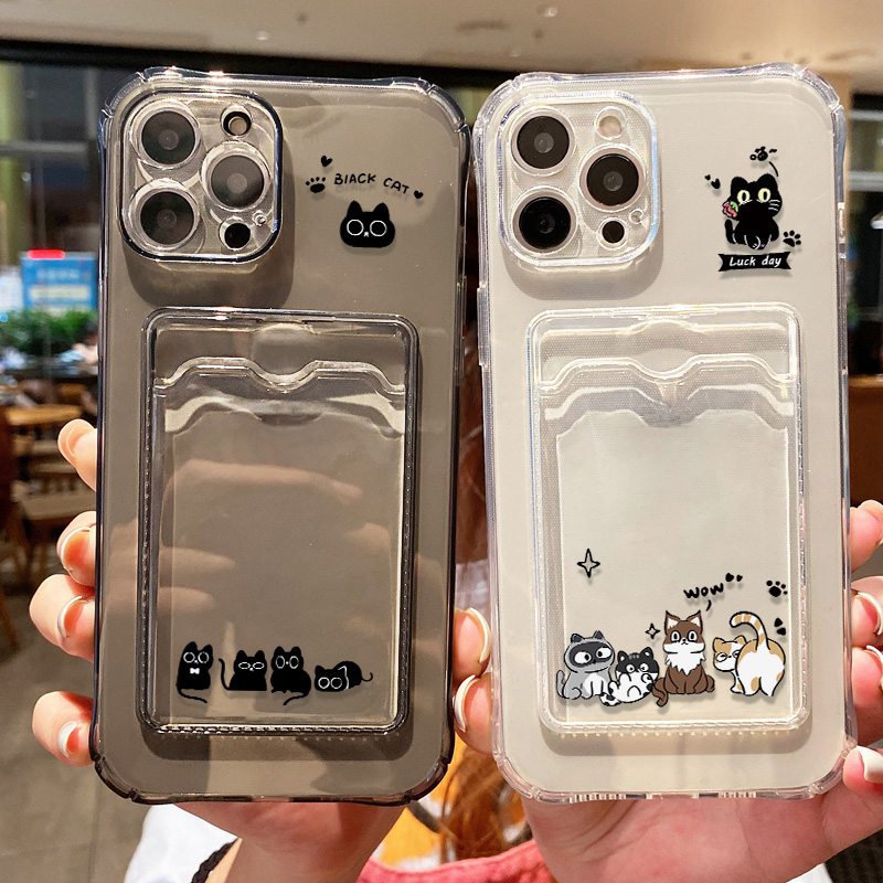 Cute Black Cat Phone Case For  - Phone Cases Cat บทวิจารณ์และราคา