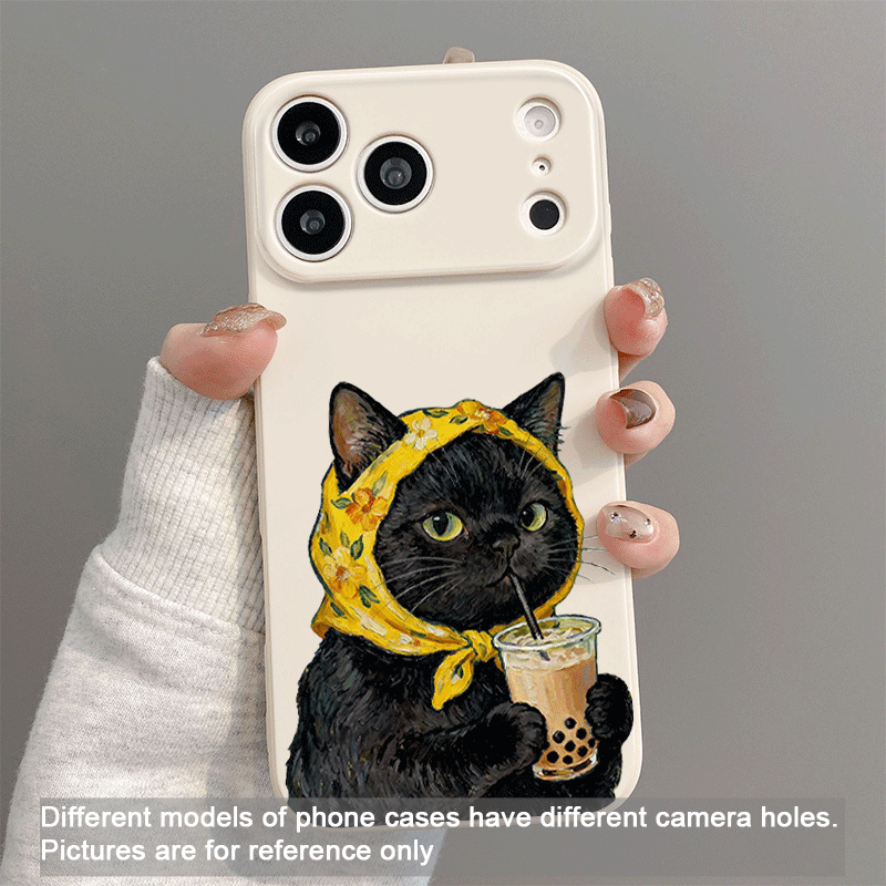 Funny Cartoon Animal Cat Coupl - Phone Cases Cat บทวิจารณ์และราคา
