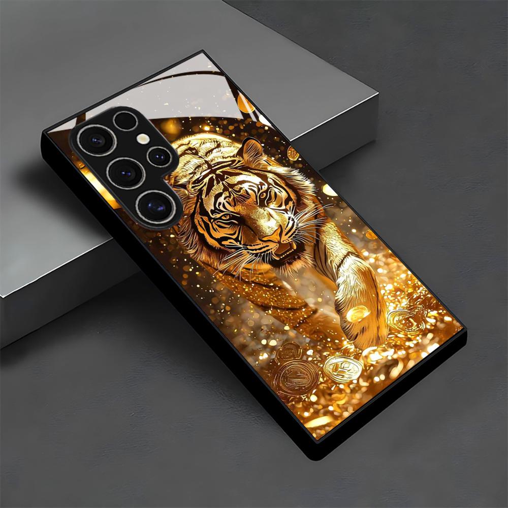 Tiger pattern glass Phone Case - Phone Cases For Samsung S21 5G บทวิจารณ์และราคา