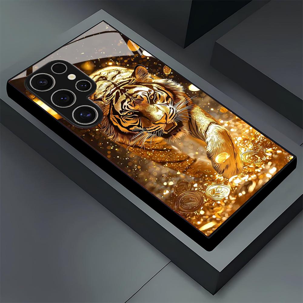 Tiger pattern glass Phone Case - Phone Cases For Samsung S21 5G บทวิจารณ์และราคา