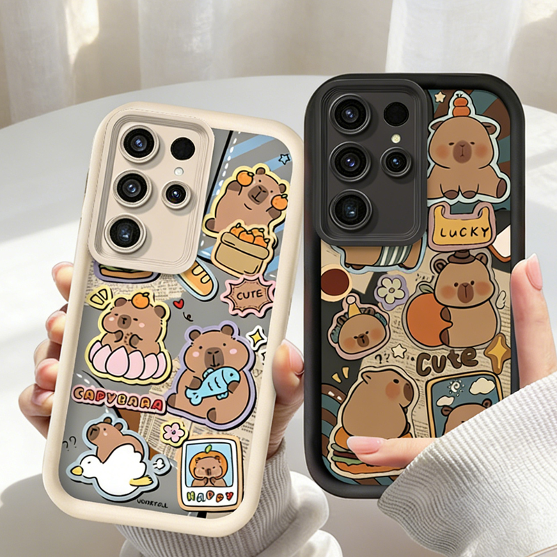 Cute Capybara Hamburger Phone  - Phone Cases For Samsung S21 5G บทวิจารณ์และราคา