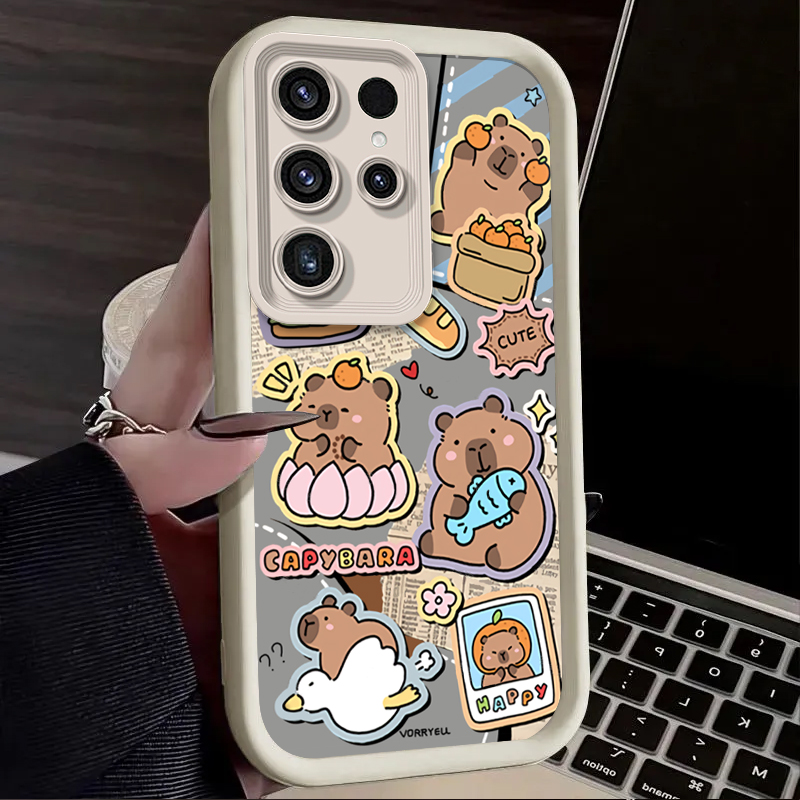 Cute Capybara Hamburger Phone  - Phone Cases For Samsung S21 5G บทวิจารณ์และราคา
