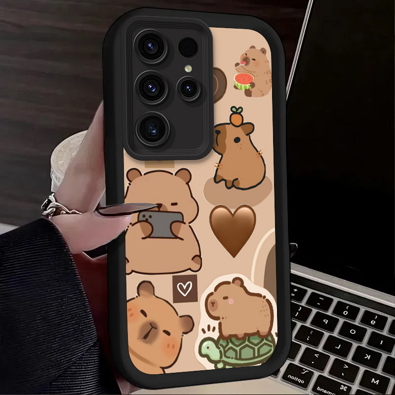 Cute Capybara Hamburger Phone  - Phone Cases For Samsung S21 5G บทวิจารณ์และราคา
